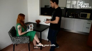 Coffee Shop Foot Worship Story