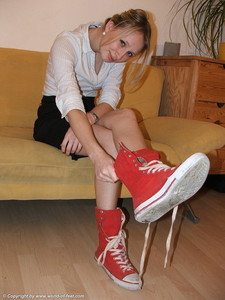 Trampling With Red Chucks