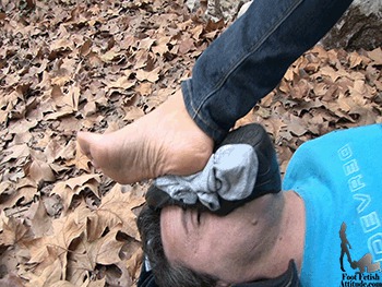 Smelling Predominance And Foot Face Slapping In The Wood